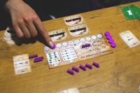 Violet player earning some money