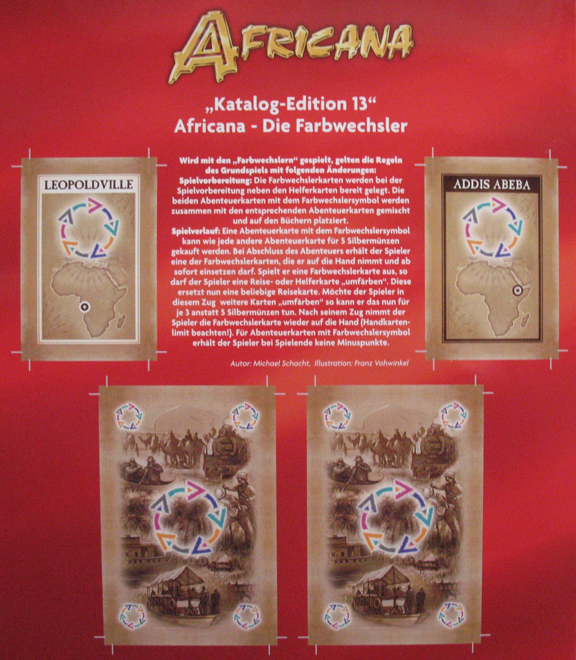 Africana: Die Farbwechsler box art