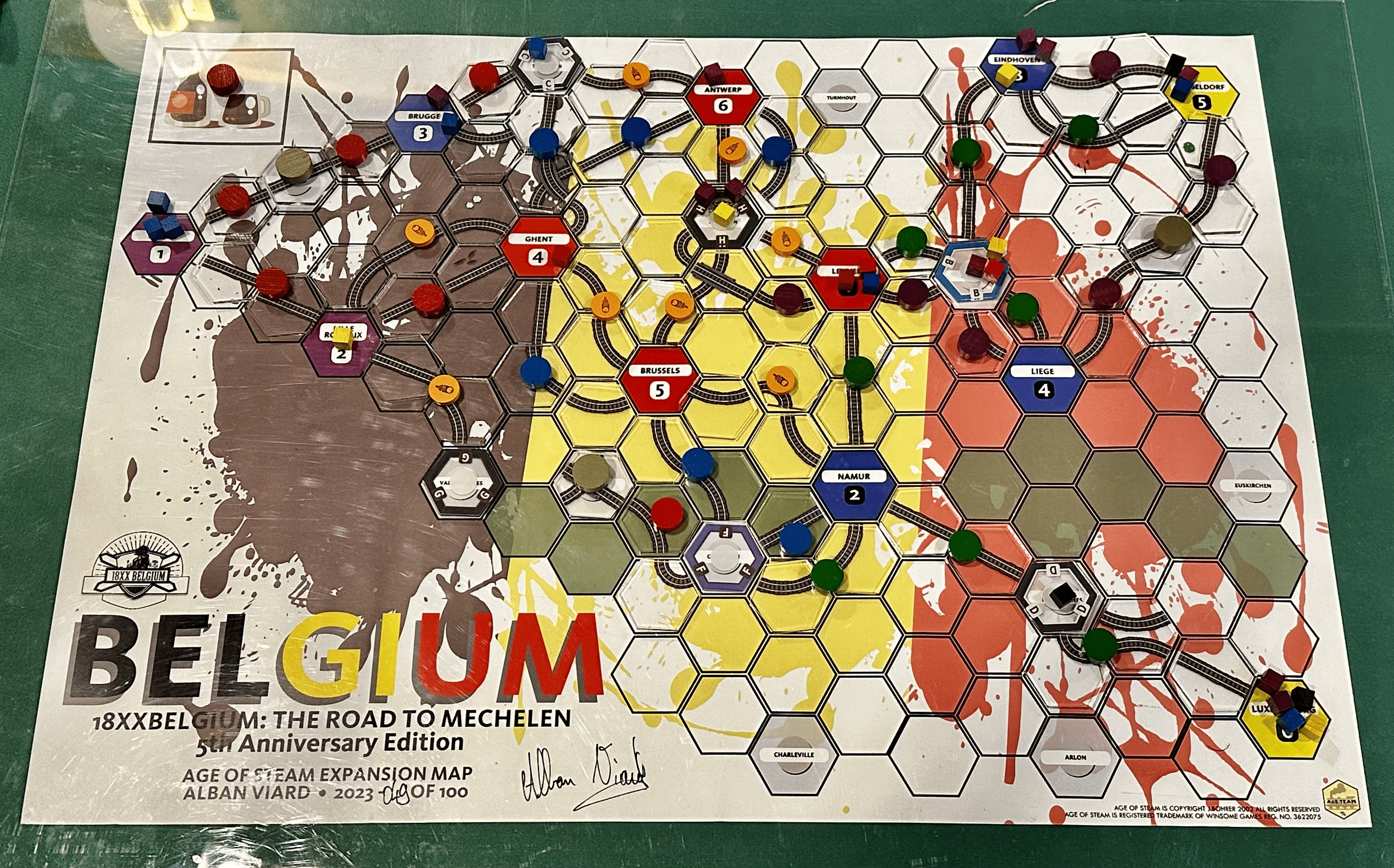 Age of Steam Expansion: 18xxBelgium – The Road to Mechelen