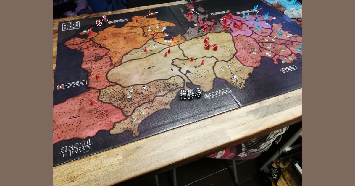 risk themed game of thrones strategy board game