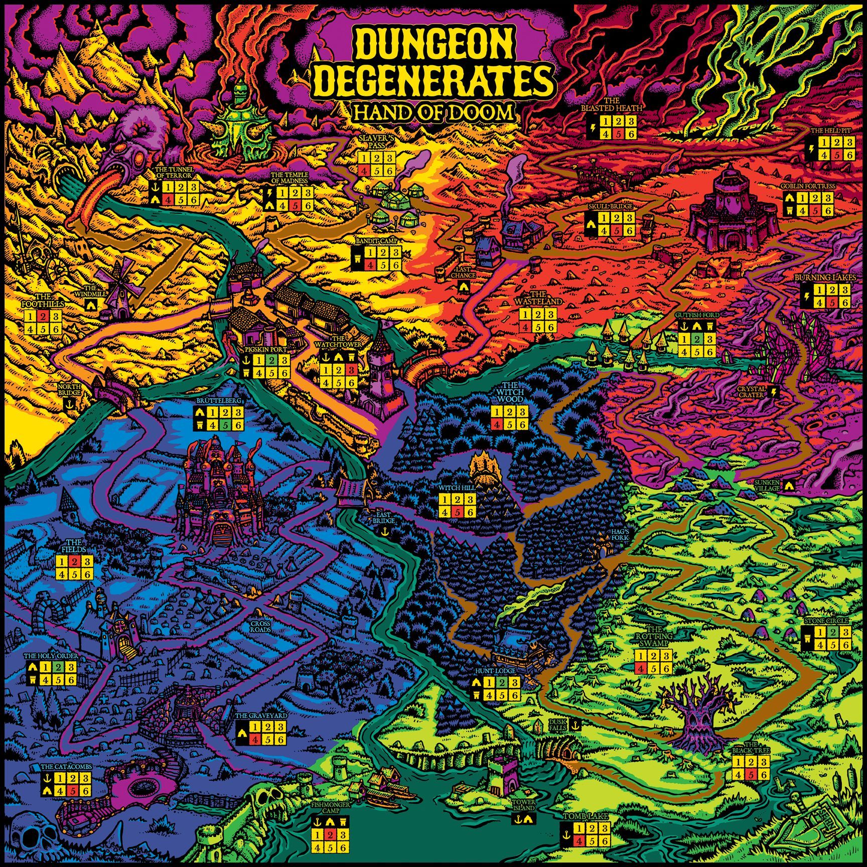 チャンス1234 Dungeon Degenerates: Hand of Doom | Image | BoardGameGeek
