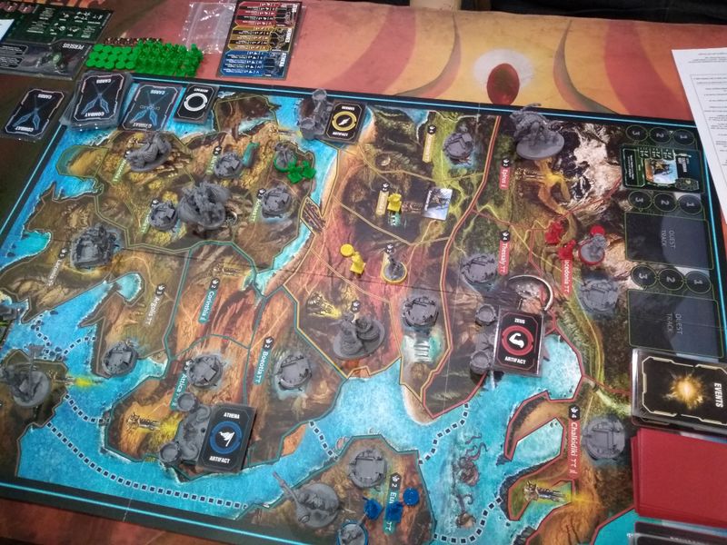 Start of game, 6 monsters.