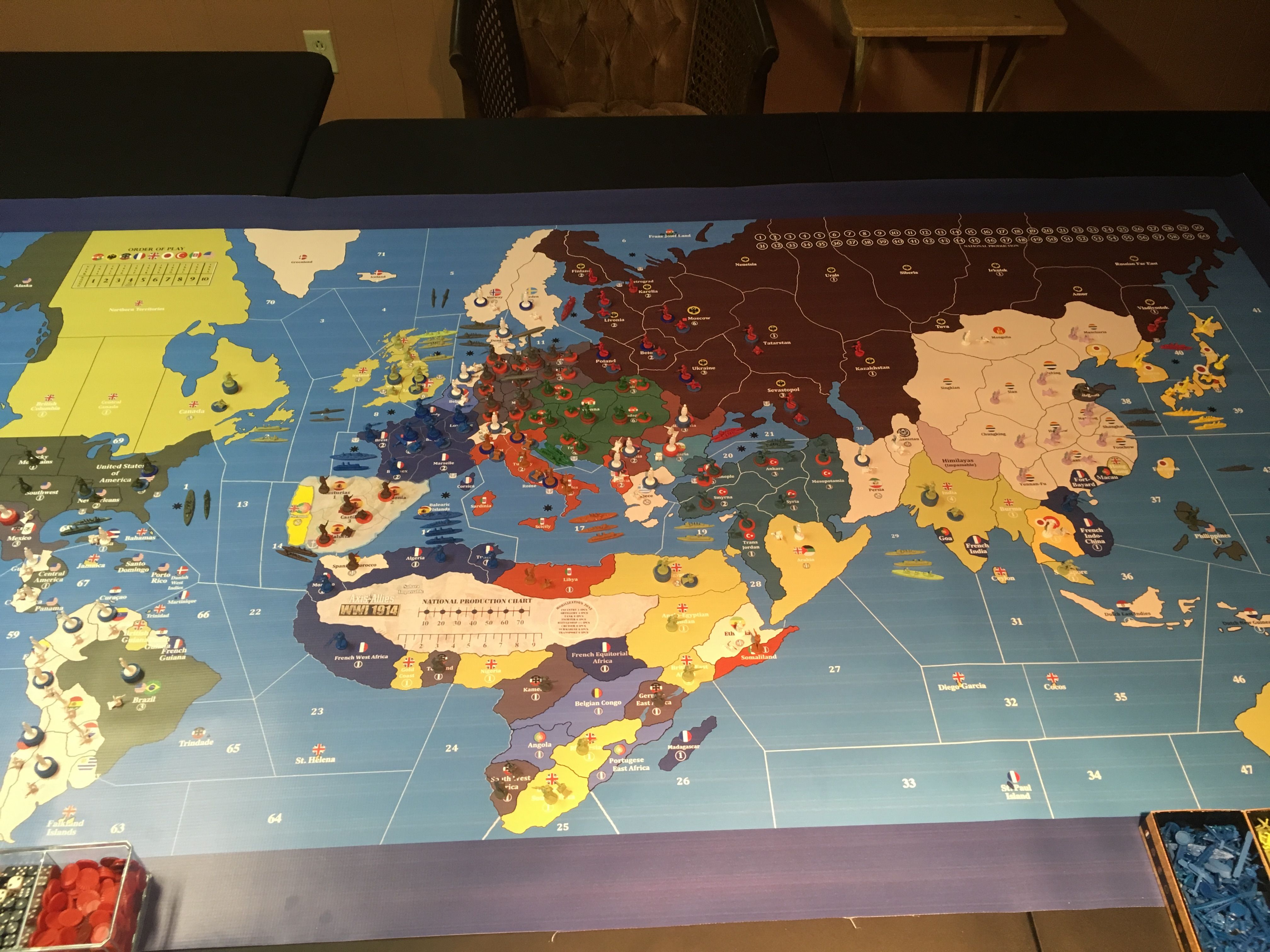 Axis & online allies 1914