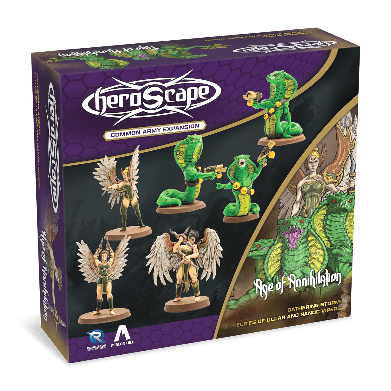 Heroscape: Elites de Ullar & Ranooc Vipers Common Ejército Expansion
