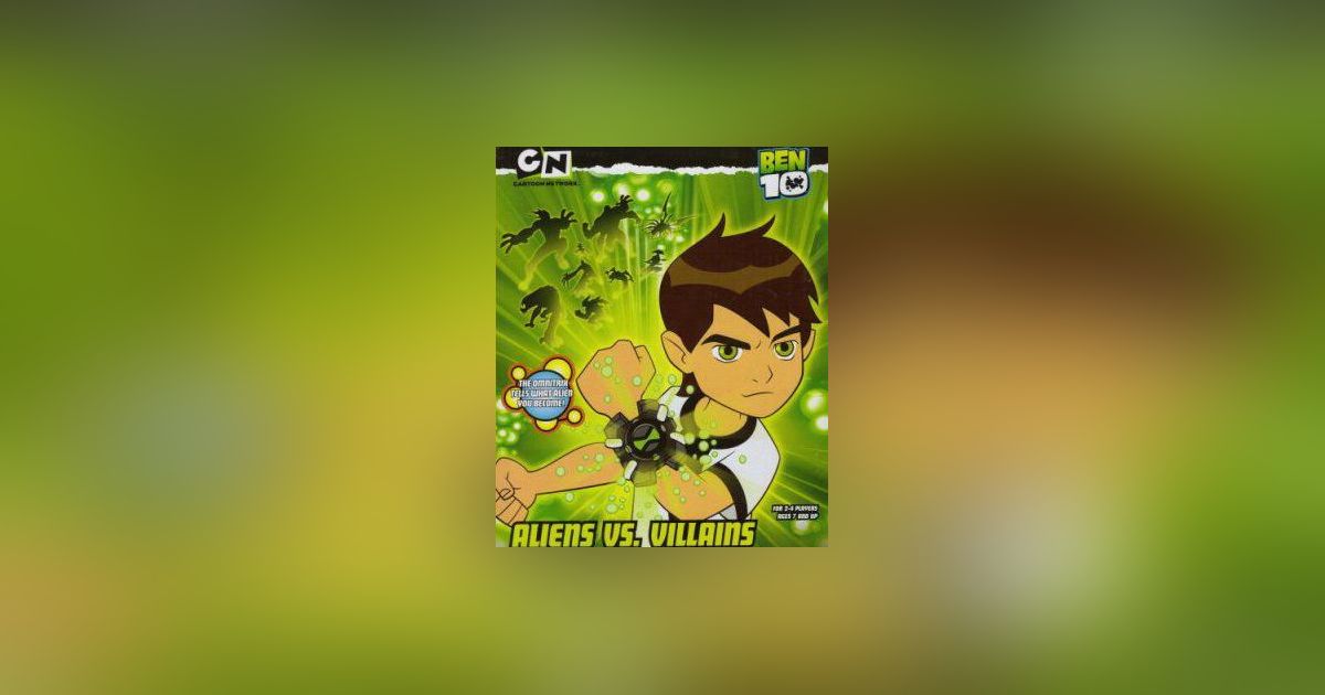 Cartoon Network Ben 10 Aliens vs Villains Omnitrix board game INCOMPLETE