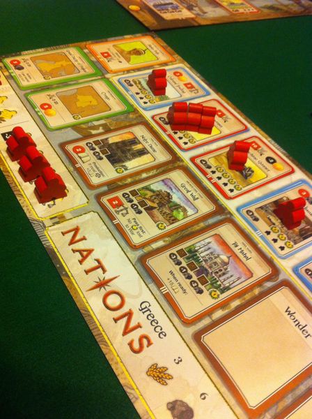 First game - 3 players