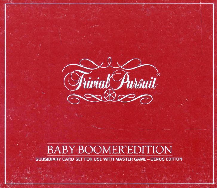 Trivial Pursuit Game Parts BABY BOOMER EDITION Card Set 100 Random Trivia Cards 