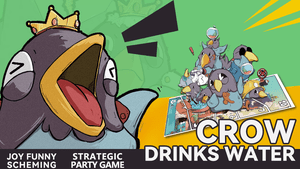 Crow Drinks Water