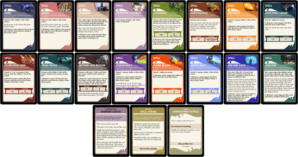 Custom Spell Deck for WoA | Dungeons & Dragons: Wrath of Ashardalon ...