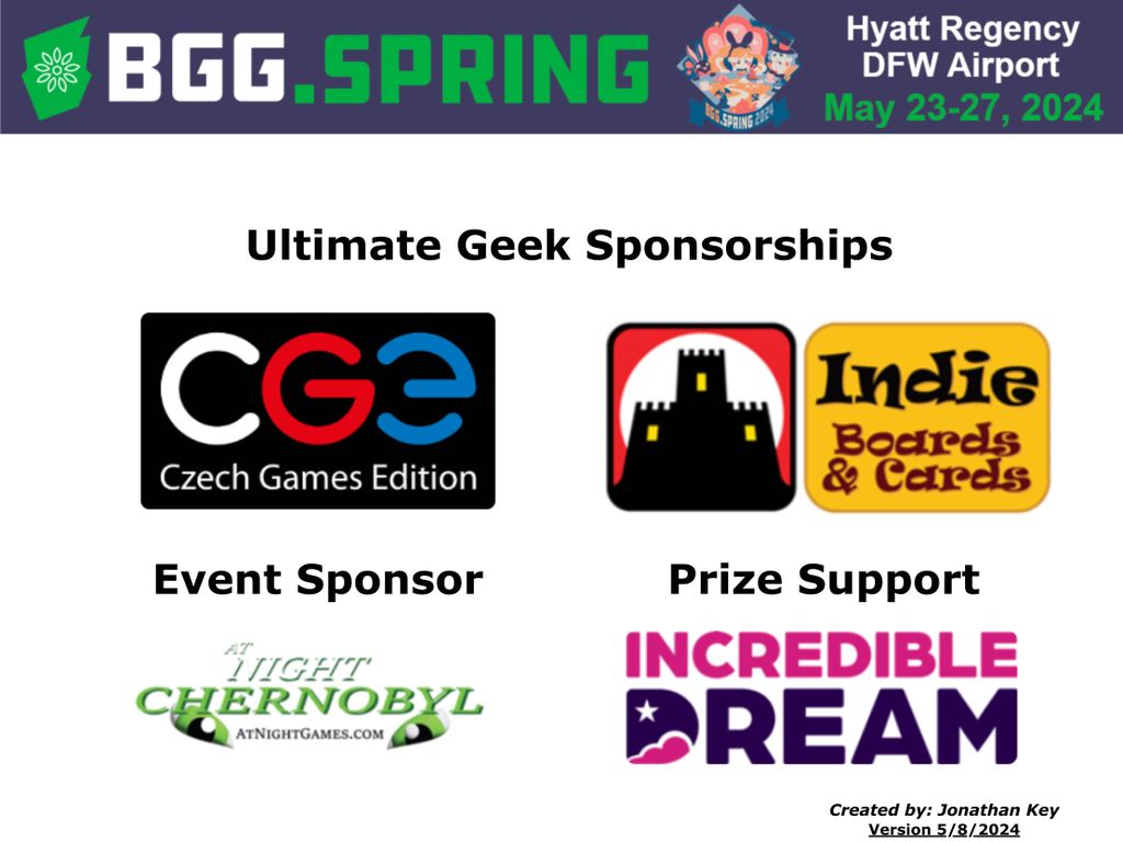 **Unofficial** BGG.Con Spring 2024 Links and Resources Everything You