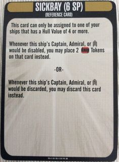 Star Trek: Attack Wing – Sickbay Ressource