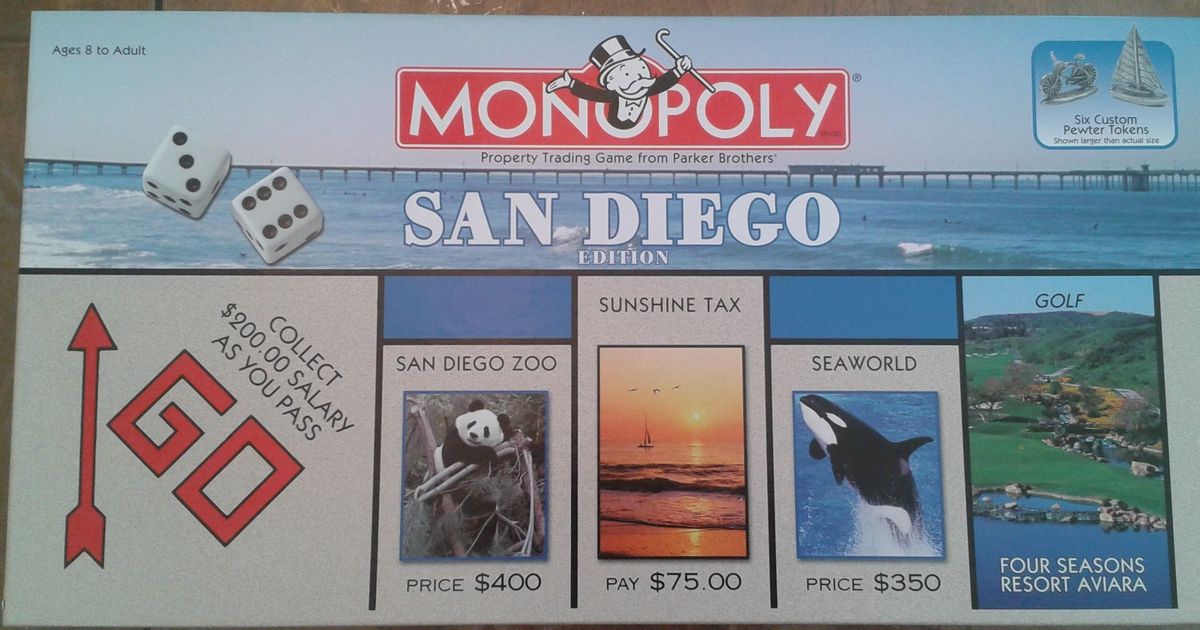 Monopoly: San Diego | Board Game | BoardGameGeek
