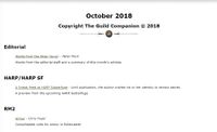 Issue: The Guild Companion (Oct 2018)