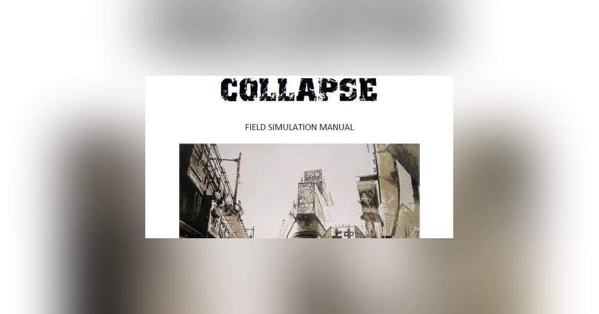 Collapse Field Simulation Manual | RPG Item | RPGGeek