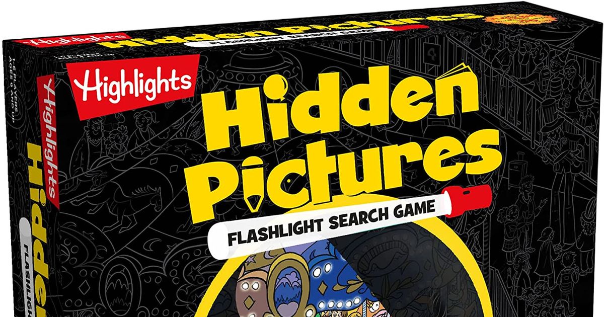 Highlights Hidden Pictures Flashlight Search Game Board Game BoardGameGeek