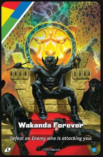 UNO Ultimate: Black Panther – Wakanda Forever Foil Chase Card