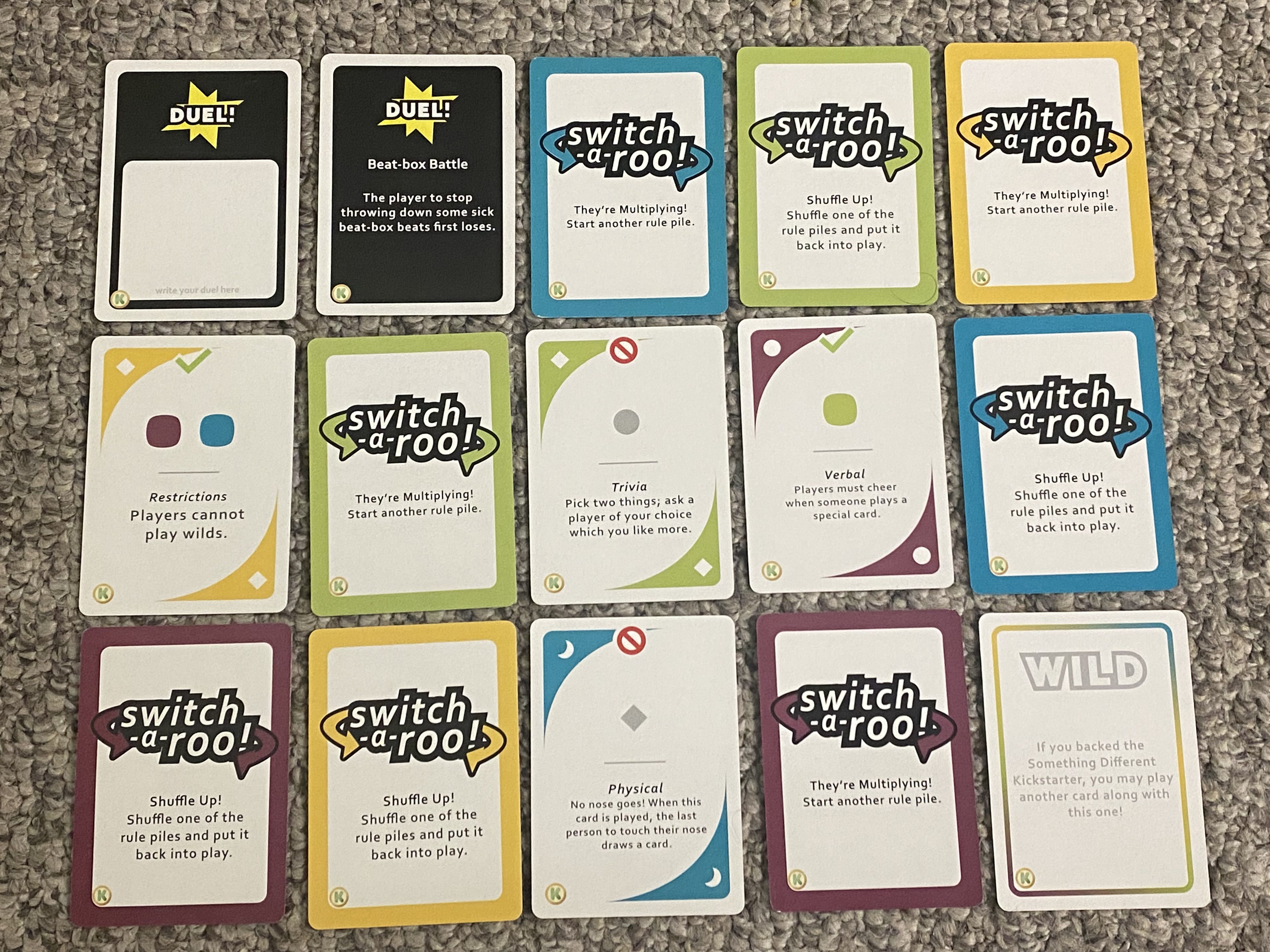 Something Different: Kickstarter Exclusive Cards