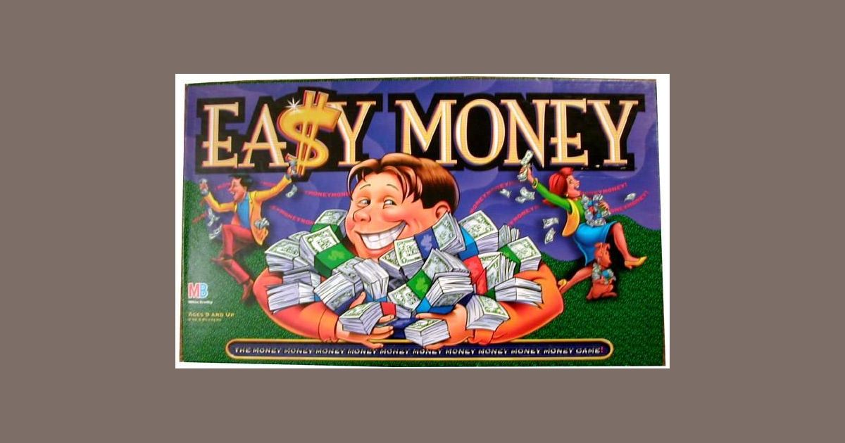 Board Game Parts: EASY MONEY editions replacement pieces various years ea$y 