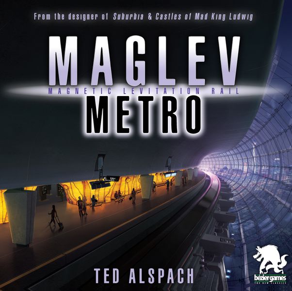 Maglev Metro, Bézier Games, 2020 — front cover (image provided by the publisher)