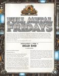 RPG Item: Full Metal Fridays Installment 4, Week 4: Dead End