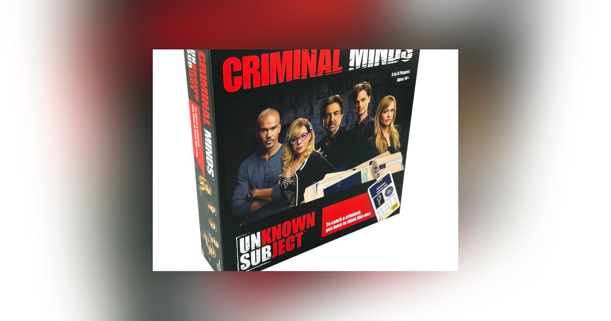 Criminal Minds Unknown Subject Board Game BoardGameGeek