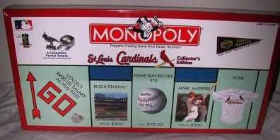 Monopoly St. Louis Cardinals Collector's Edition by Parker Brothers by  Parker Brothers …