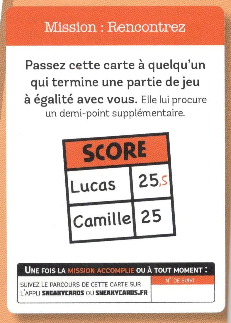 Sneaky Cards: Mission Rencontrez Goodie Card