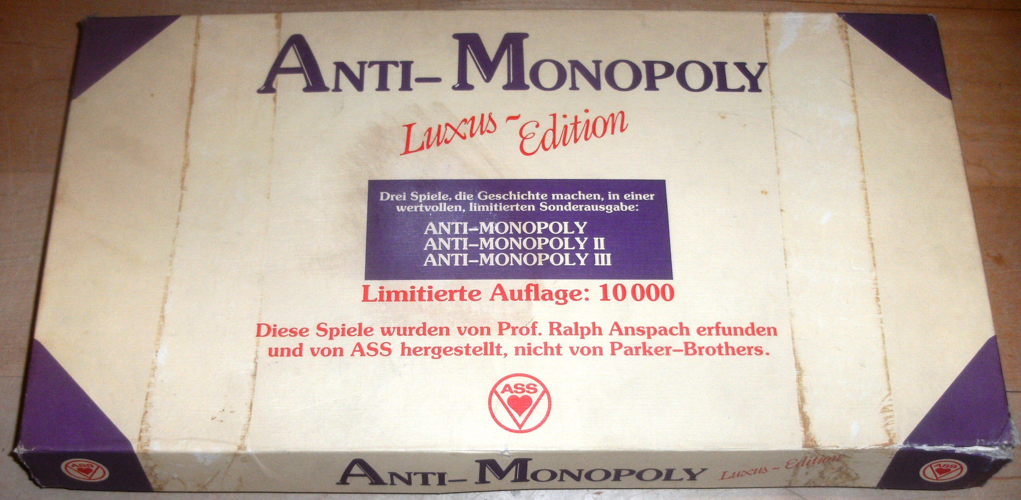 Anti-Monopoly: Luxus-Edition cover