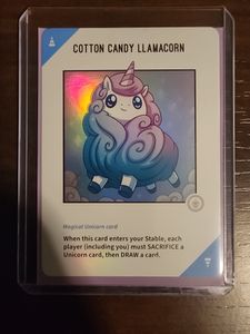 Unstable Unicorns: Rainbow Apocalypse Vinyl Mini Series Cotton Candy Llamacorn Exclusive Foil