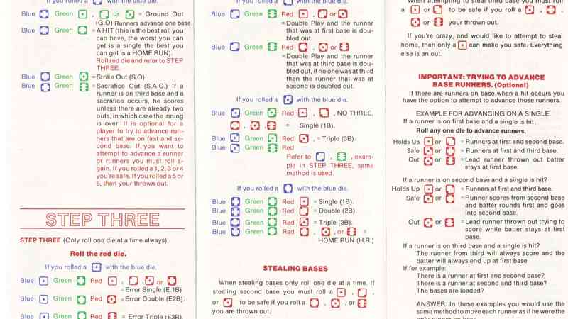 All-in-the-Dice Baseball