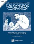 RPG Item: Old School Adventures Accessory AX2: d30 Sandbox Companion