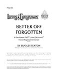RPG Item: TUS2-05: Better Off Forgotten