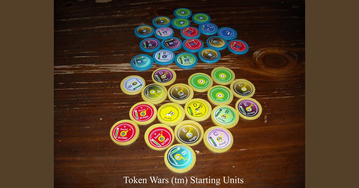 Token Wars (tm) Instruction Manual | Token Wars: Battle for Table Plain
