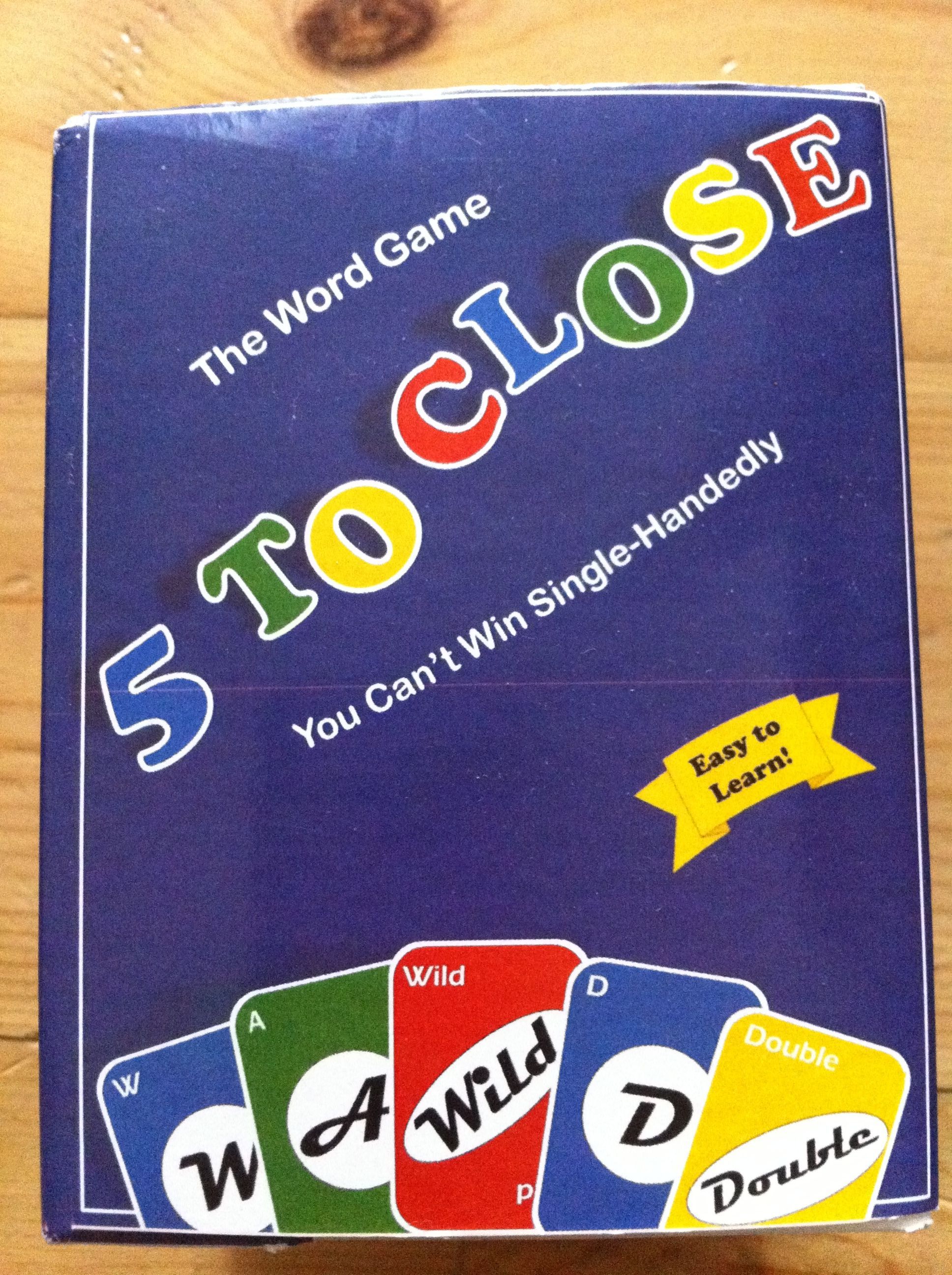 5 to Close box art