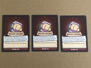 Hero Master: An Epic Game of Epic Fails – Indecent Exposure Promo Cards