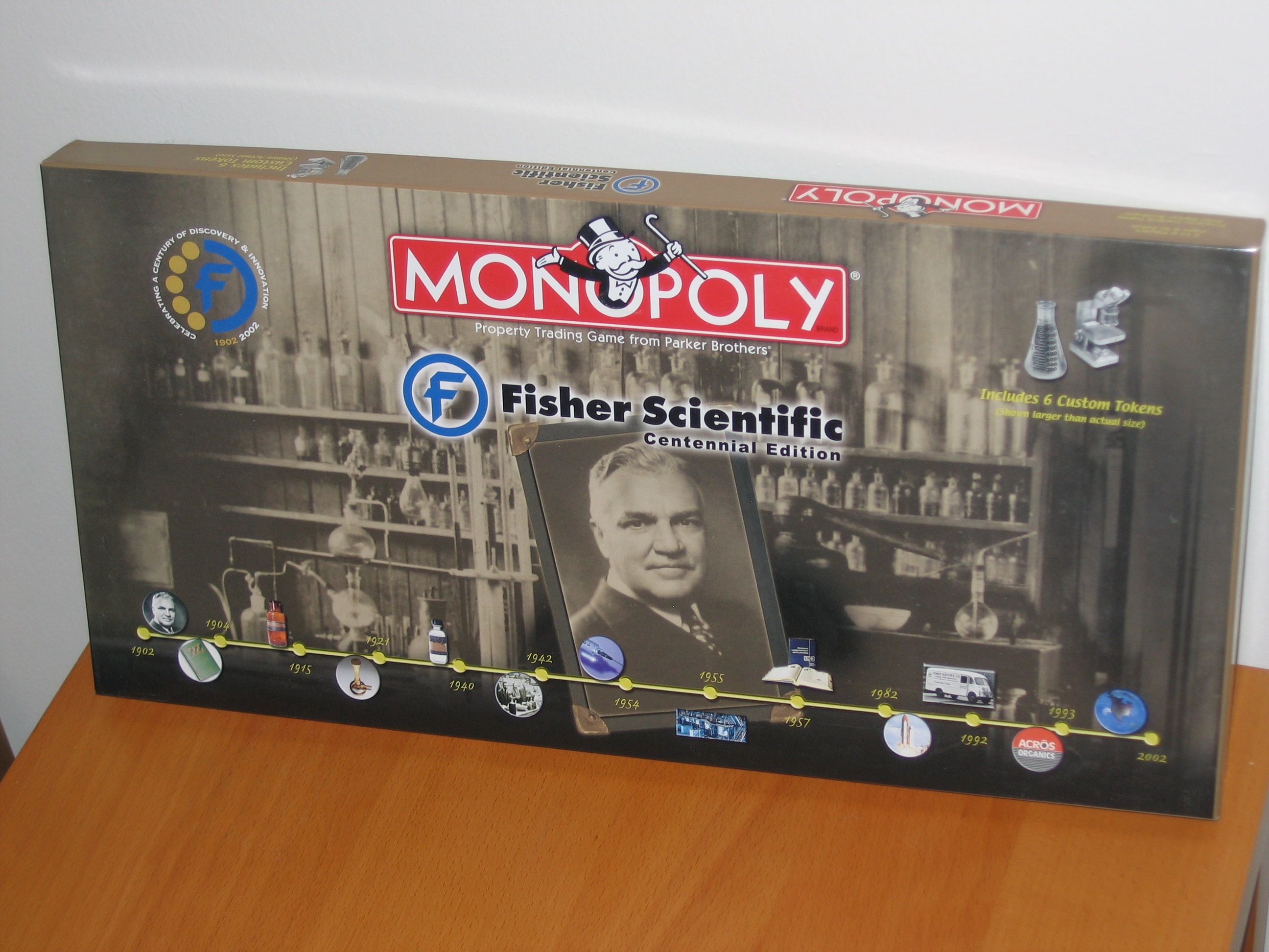 Monopoly: Fisher Scientific Centennial Edition cover art
