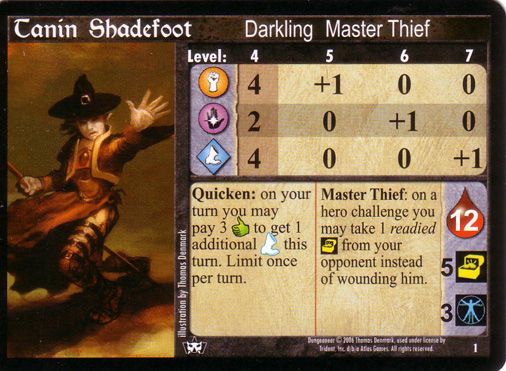 Master Thief Character Reference Sheet