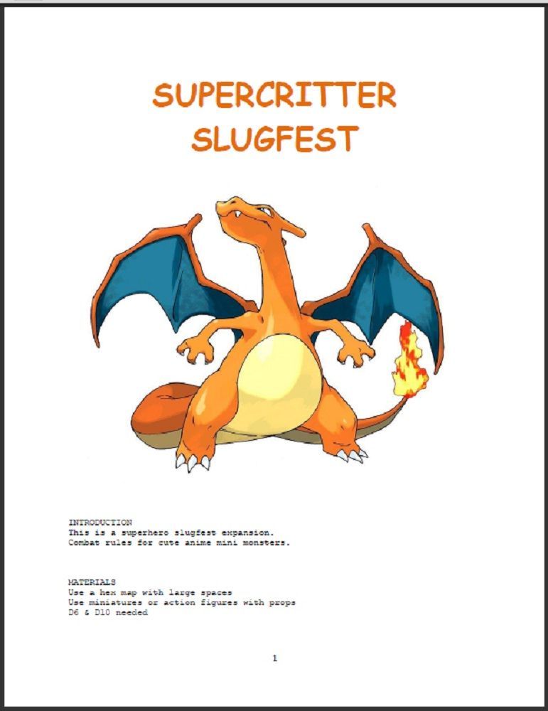 Supercritter Slugfest