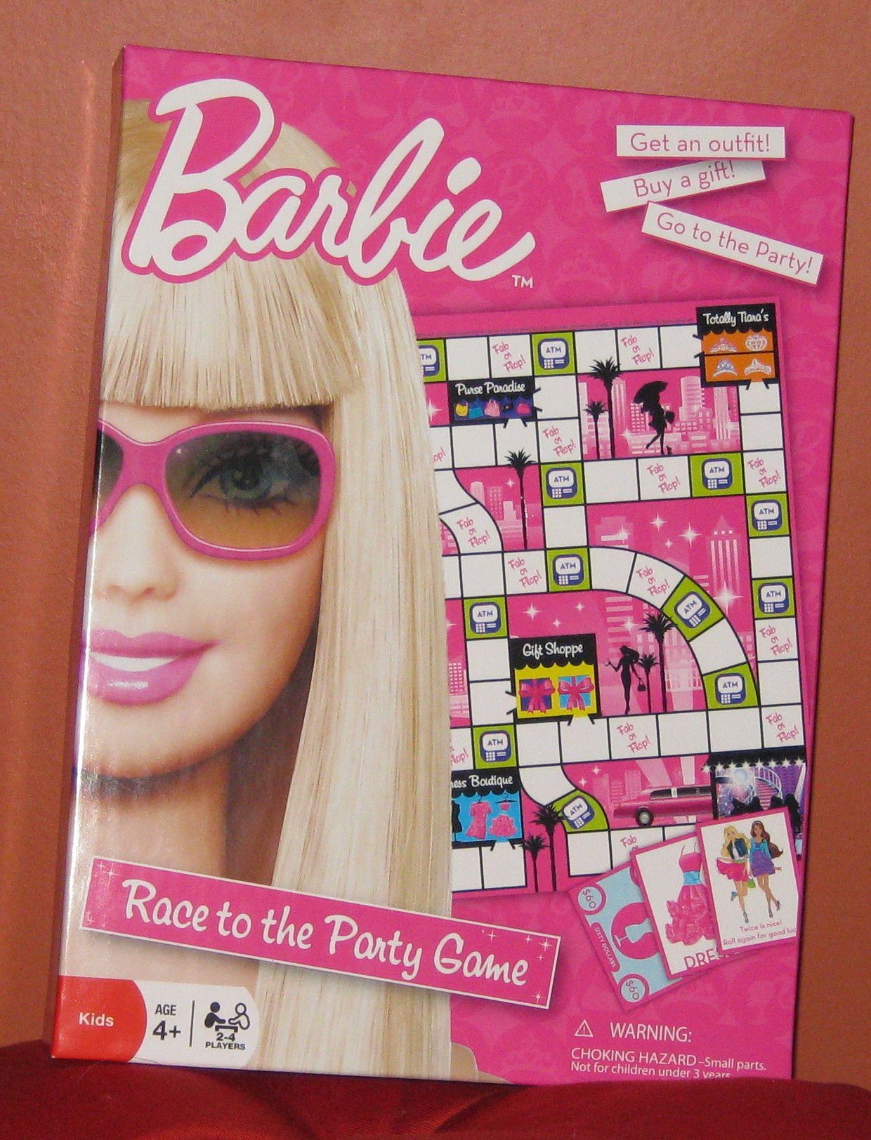 Barbie Race to the Party Game box art