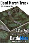 RPG Item: Dead Marsh Track 24" x 24" RPG Encounter Map