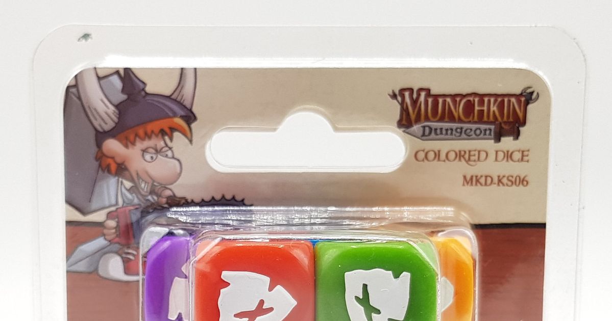 Munchkin Dungeon: Colored Dice Pack | Board Game Accessory | BoardGameGeek