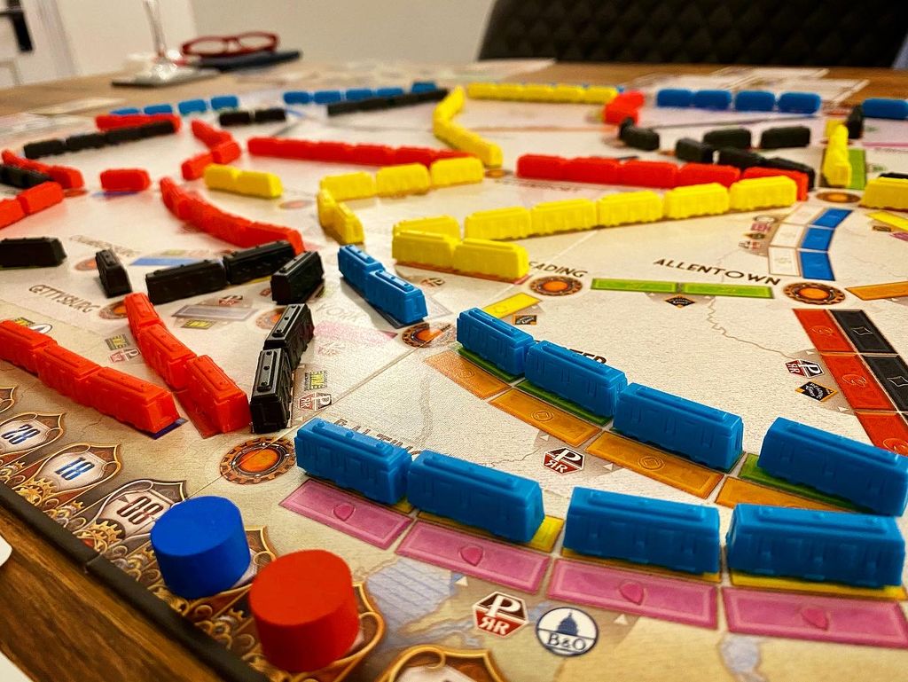 Ticket To Ride 10th Anniversary Board Game Inspired 3D Print Train Car Red 