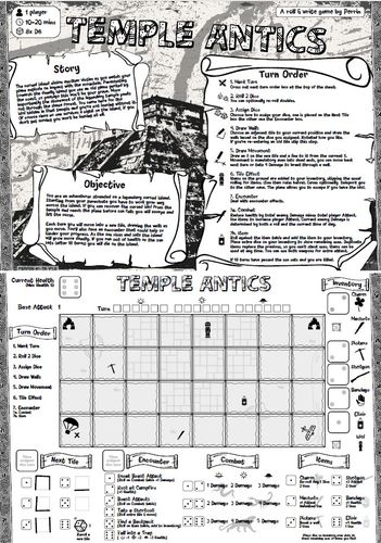 Board Game: Temple Antics
