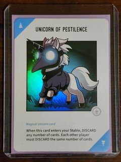 Unstable Unicorns: Rainbow Apocalypse Vinyl Mini Series Unicorn of Pestilence Exclusive Foil