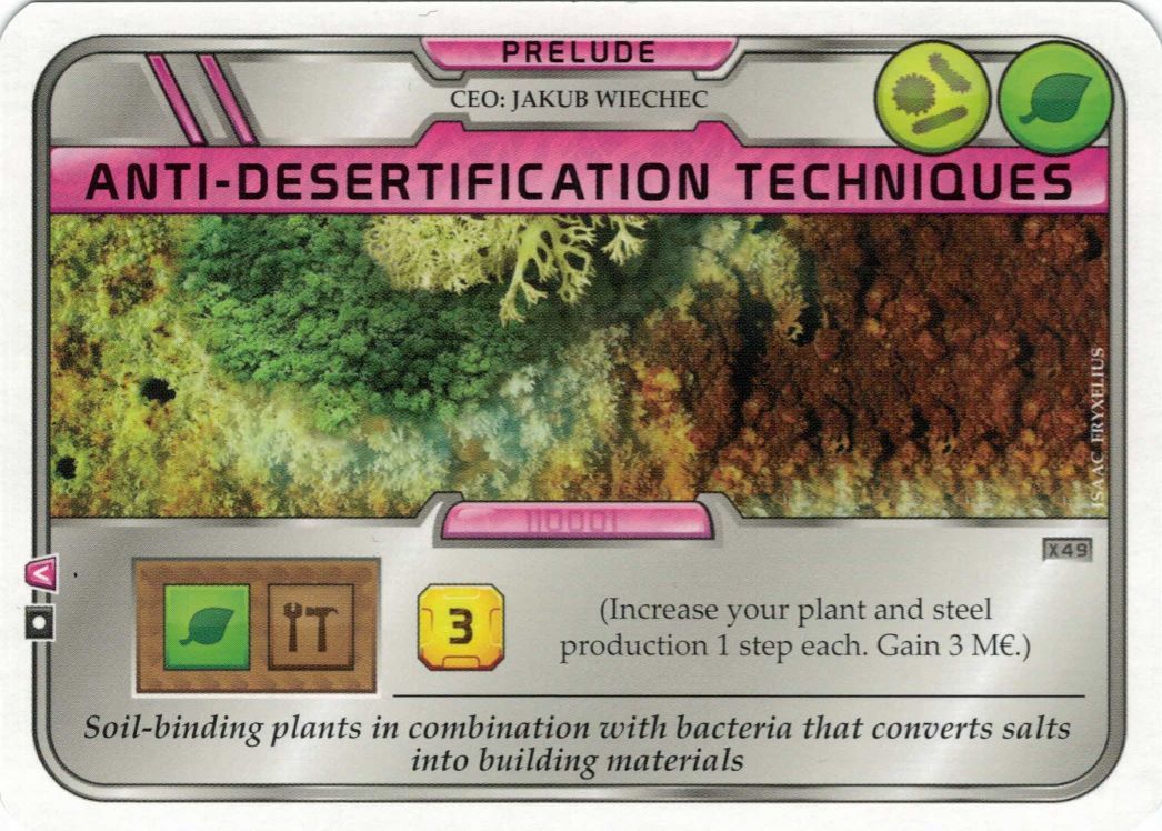 Terraforming Mars: Anti-Desertification Techniques Promo Card