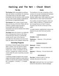 RPG Item: Hacking and The Net - Cheat Sheet