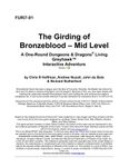 RPG Item: FURI7-01m: The Girding of Bronzeblood - Mid Level
