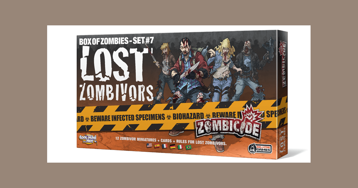 Zombicide Box Of Zombies Lost Zombivors Set 7 Brand New Sealed 