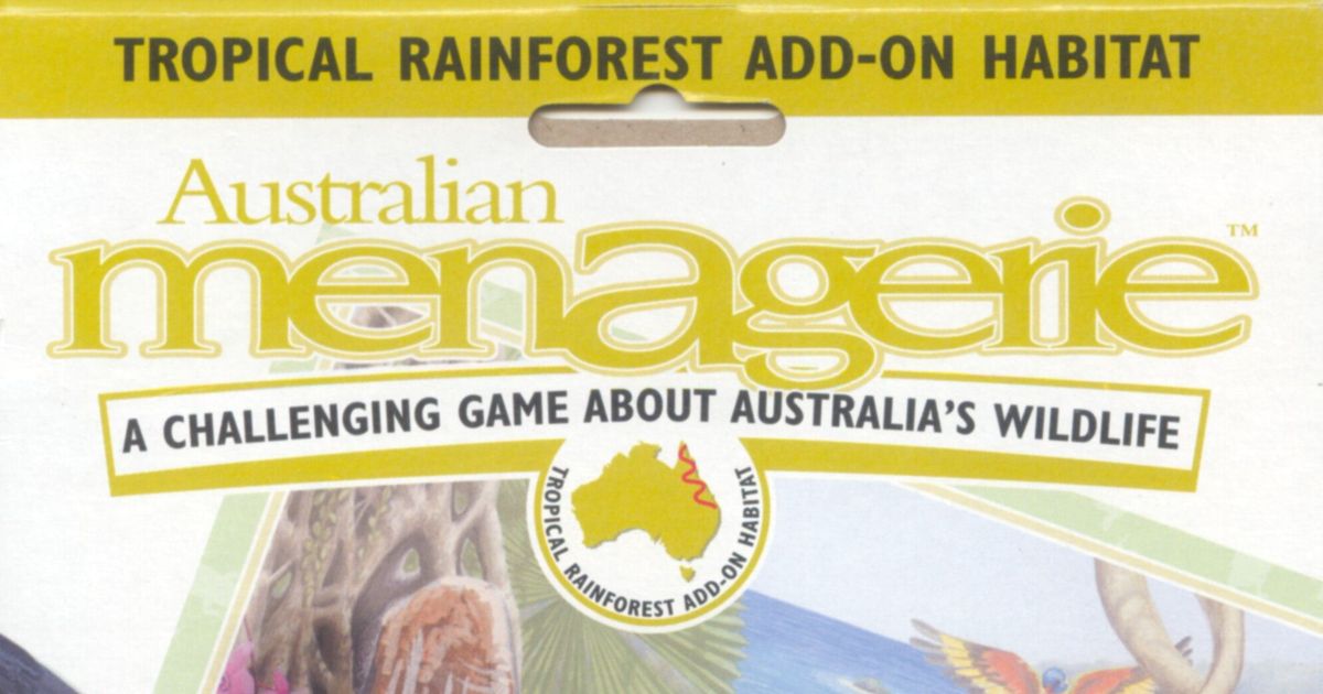 Australian Menagerie Tropical Rainforest Habitat Board Game