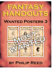 RPG Item: Fantasy Handouts: Wanted Posters 3